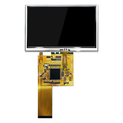 4,3 écran tactile résistif fait sur commande des solutions 800x480 d'affichage de pouce
