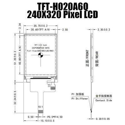 2 module large micro ST7789 d'affichage d'affichage à cristaux liquides de la température de pouce 240x320