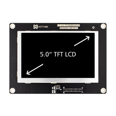 5,0 panneau d'affichage large de module de TFT LCD de la température d'IPS 800x480 de pouce LVDS