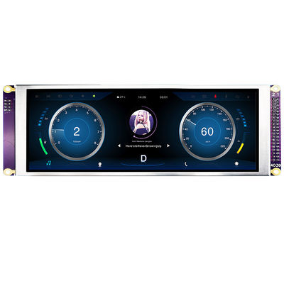 Affichage de 7,84 de pouce de barre IPS TFT LCD de style 1280x400 MCU pour le moniteur de voiture